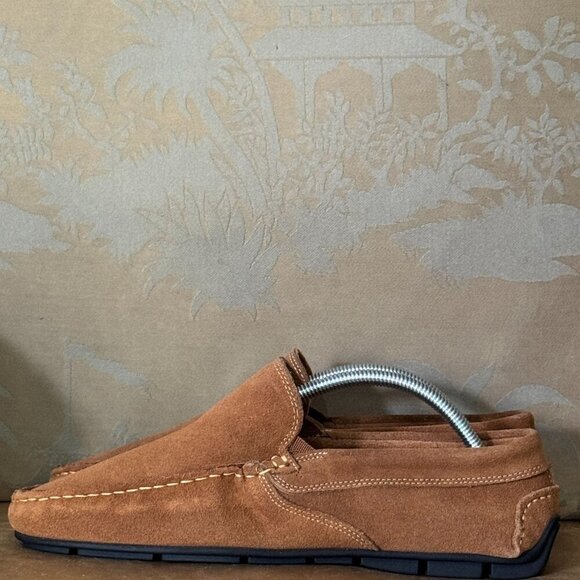Giorgio Brutini Le Glove Brown Suede Leather Driving Loafers Moccasins 9.5 M main image 9